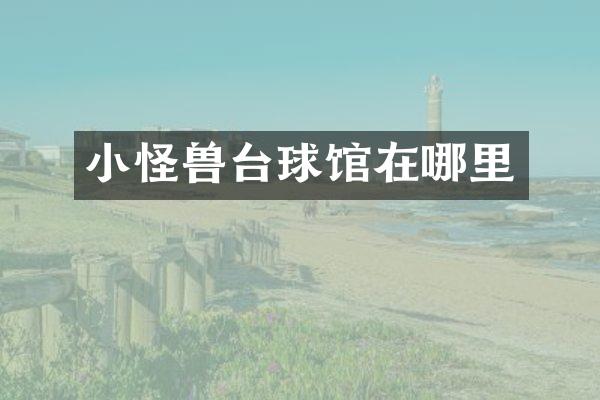 小怪兽台球馆在哪里