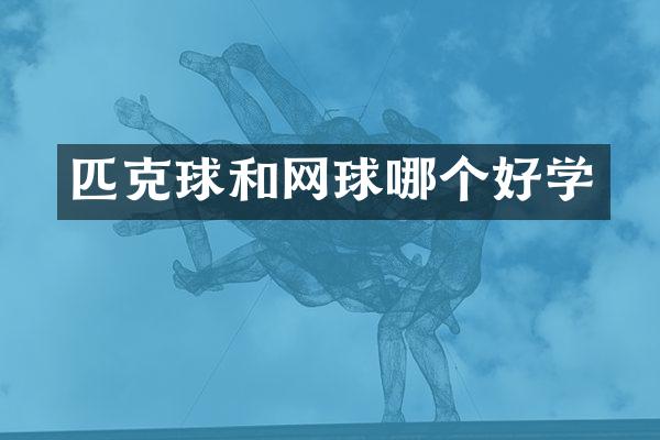 匹克球和网球哪个好学