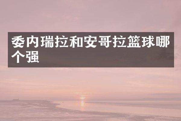 委内瑞拉和安哥拉篮球哪个强