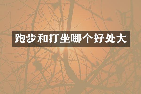 跑步和打坐哪个好处大