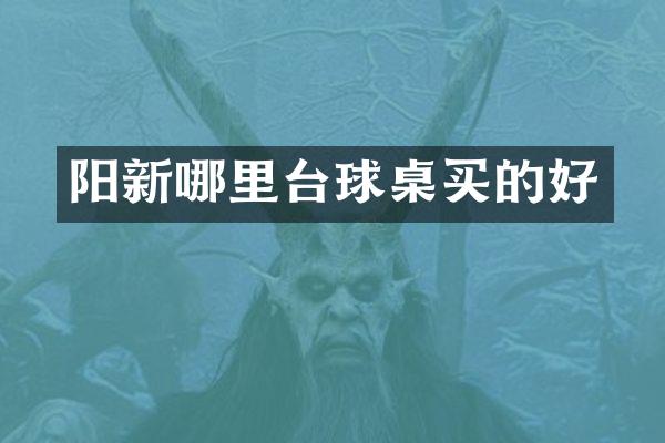 阳新哪里台球桌买的好