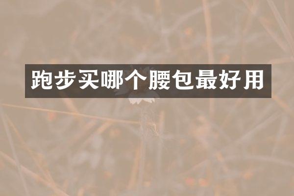 跑步买哪个腰包最好用