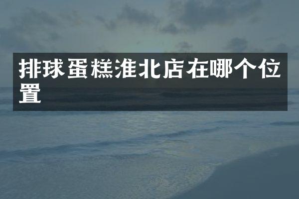 排球蛋糕淮北店在哪个位置