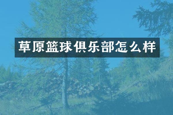 草原篮球俱乐部怎么样