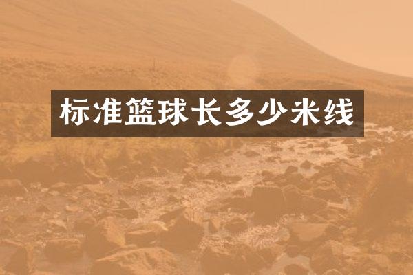 标准篮球长多少米线