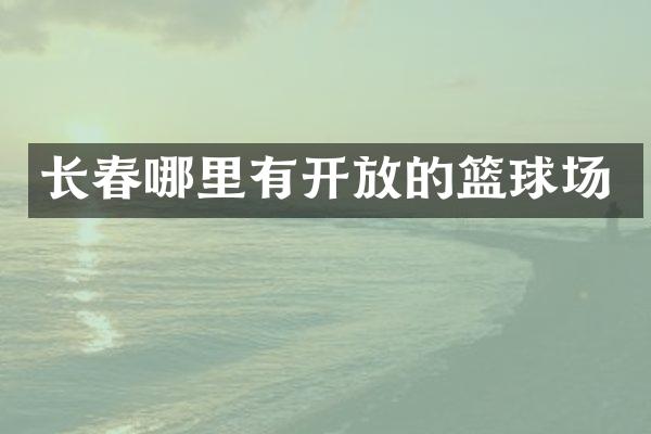 长春哪里有开放的篮球场