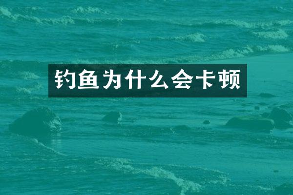 钓鱼为什么会卡顿