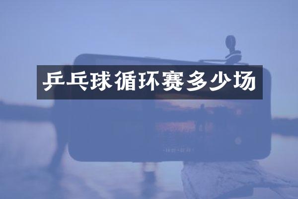 乒乓球循环赛多少场