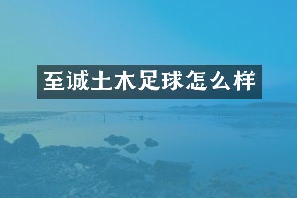 至诚土木足球怎么样