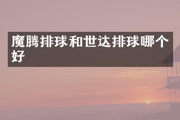 魔腾排球和世达排球哪个好