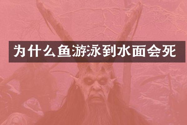 为什么鱼游泳到水面会死