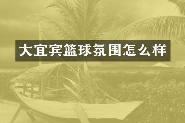 大宜宾篮球氛围怎么样
