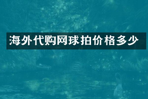 海外代购网球拍价格多少