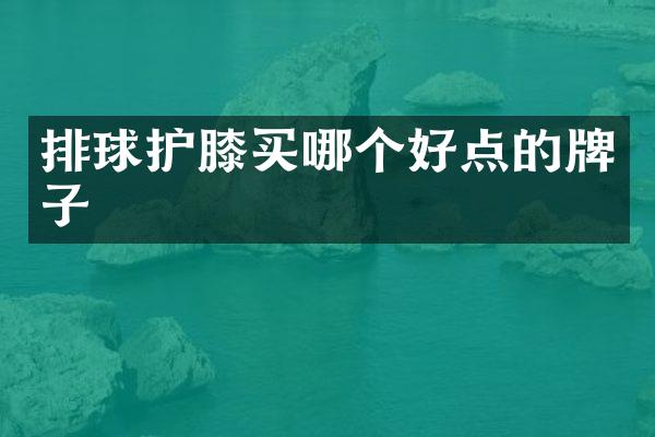 排球护膝买哪个好点的牌子