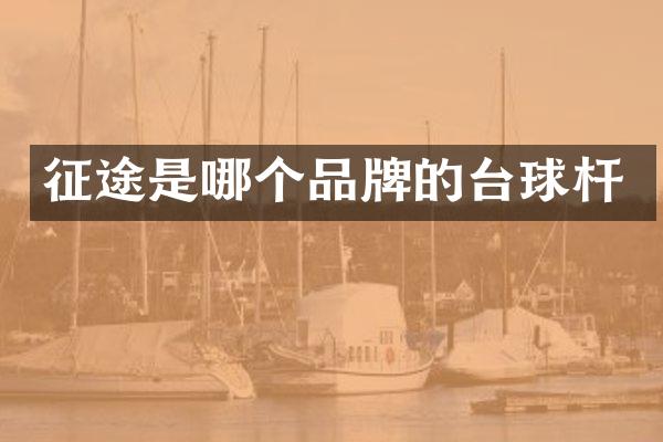 征途是哪个品牌的台球杆