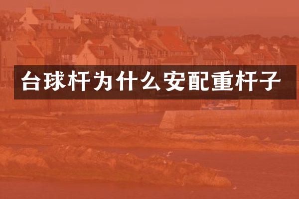 台球杆为什么安配重杆子