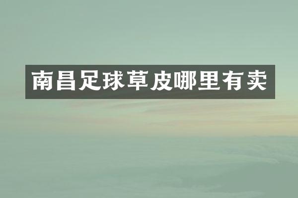 南昌足球草皮哪里有卖