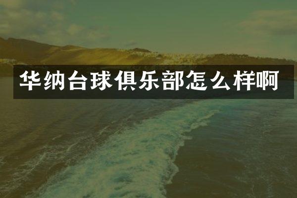 华纳台球俱乐部怎么样啊