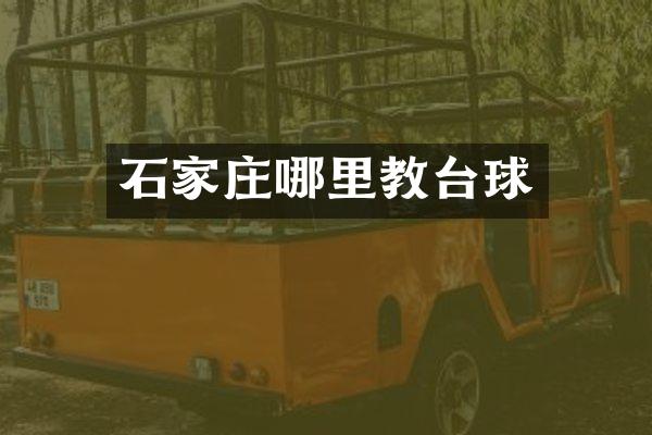 石家庄哪里教台球