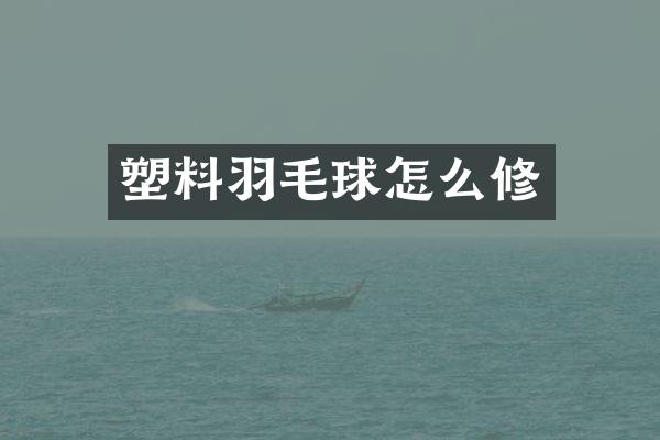 塑料羽毛球怎么修