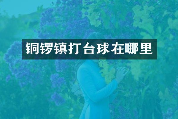 铜锣镇打台球在哪里