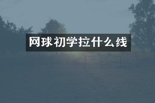 网球初学拉什么线