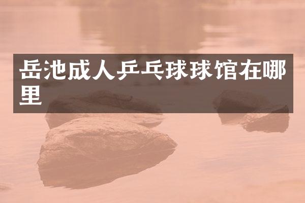 岳池成人乒乓球球馆在哪里
