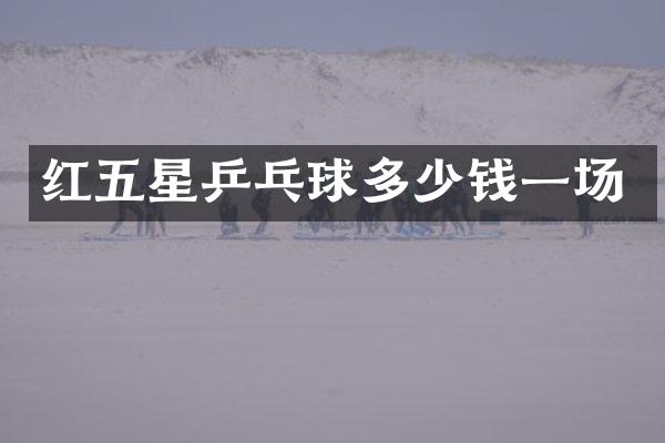 红五星乒乓球多少钱一场