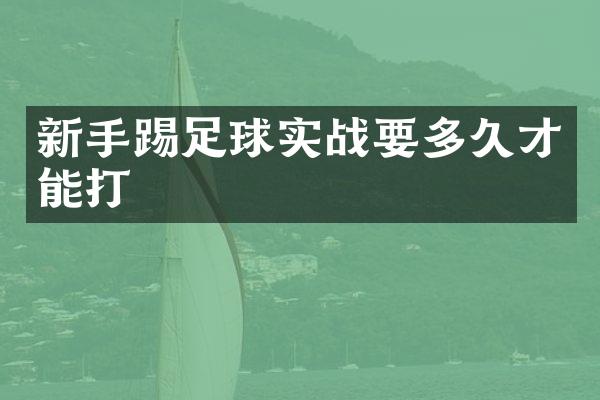 新手踢足球实战要多久才能打