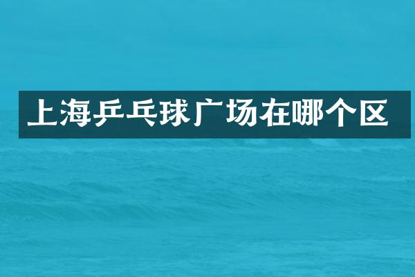 上海乒乓球广场在哪个区