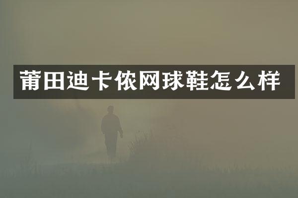 莆田迪卡侬网球鞋怎么样