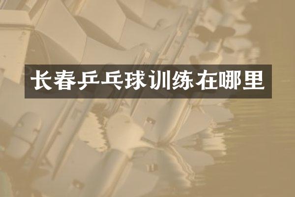 长春乒乓球训练在哪里