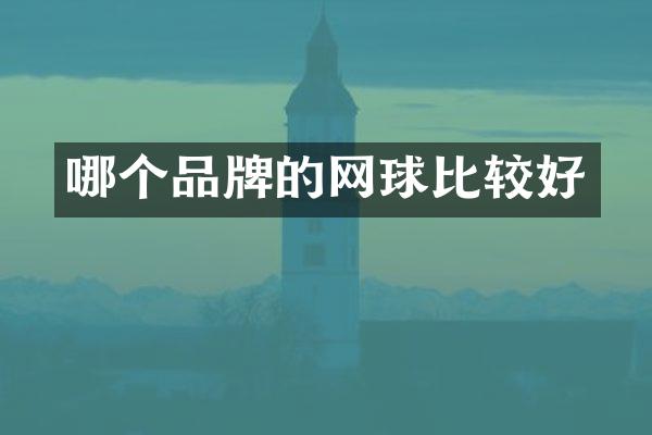 哪个品牌的网球比较好