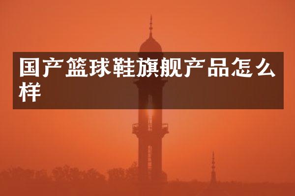 国产篮球鞋旗舰产品怎么样