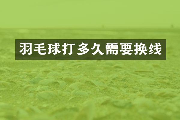羽毛球打多久需要换线