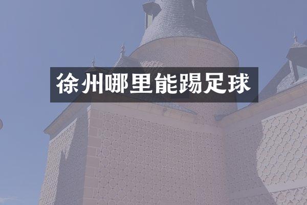 徐州哪里能踢足球