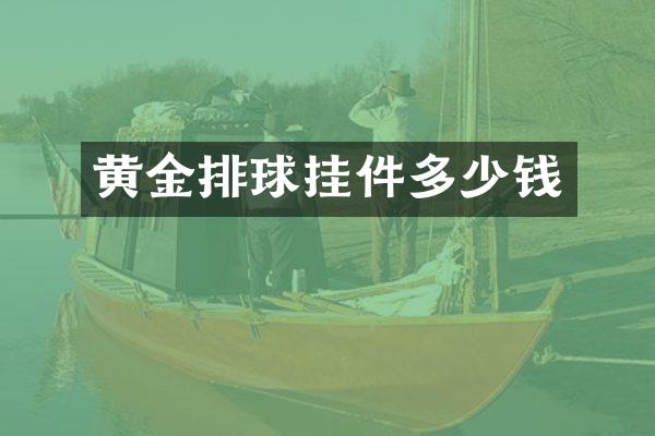 黄金排球挂件多少钱