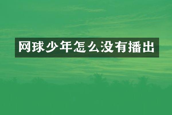 网球少年怎么没有播出