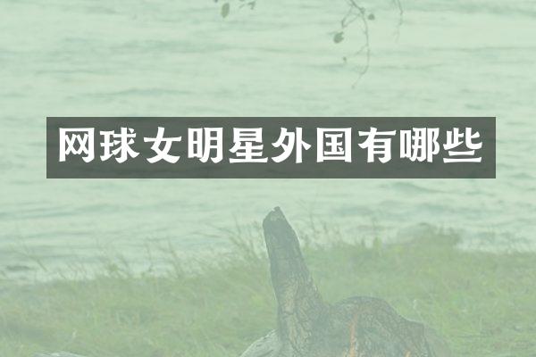 网球女明星外国有哪些