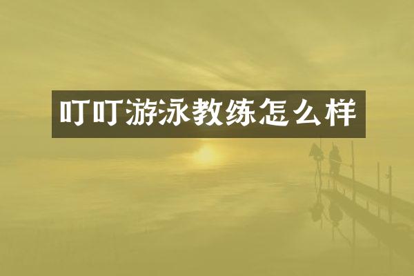叮叮游泳教练怎么样
