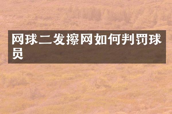 网球二发擦网如何判罚球员