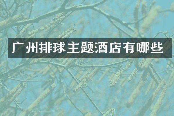广州排球主题酒店有哪些