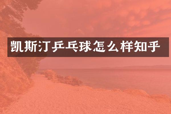 凯斯汀乒乓球怎么样知乎