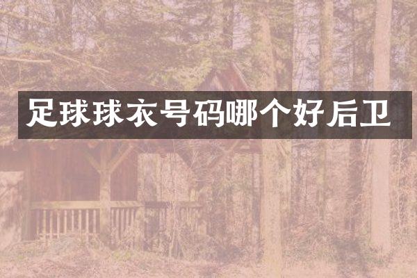 足球球衣号码哪个好后卫