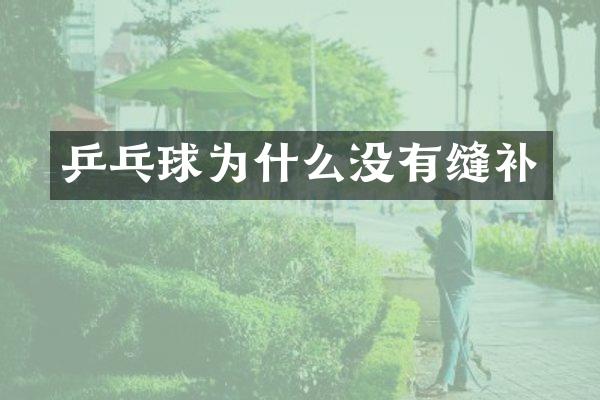 乒乓球为什么没有缝补