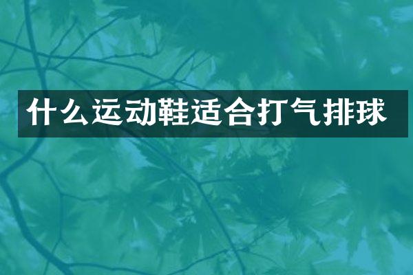 什么运动鞋适合打气排球
