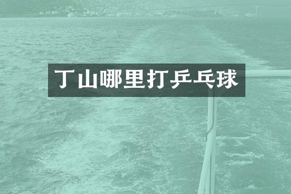 丁山哪里打乒乓球