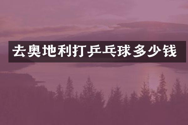 去奥地利打乒乓球多少钱