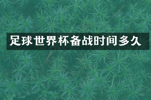 足球世界杯备战时间多久