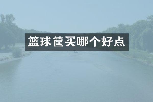 篮球筐买哪个好点
